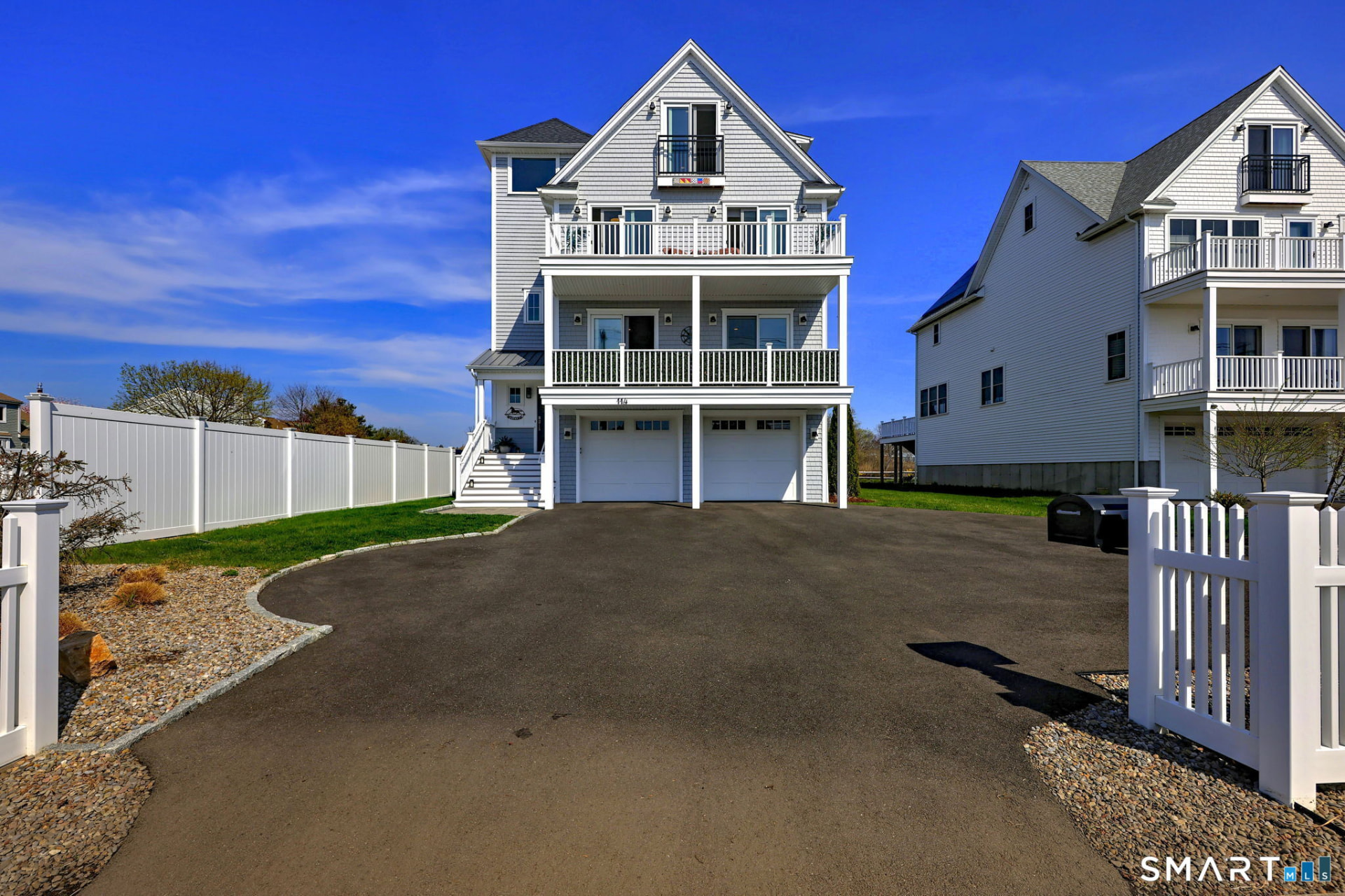 Driveway and garage