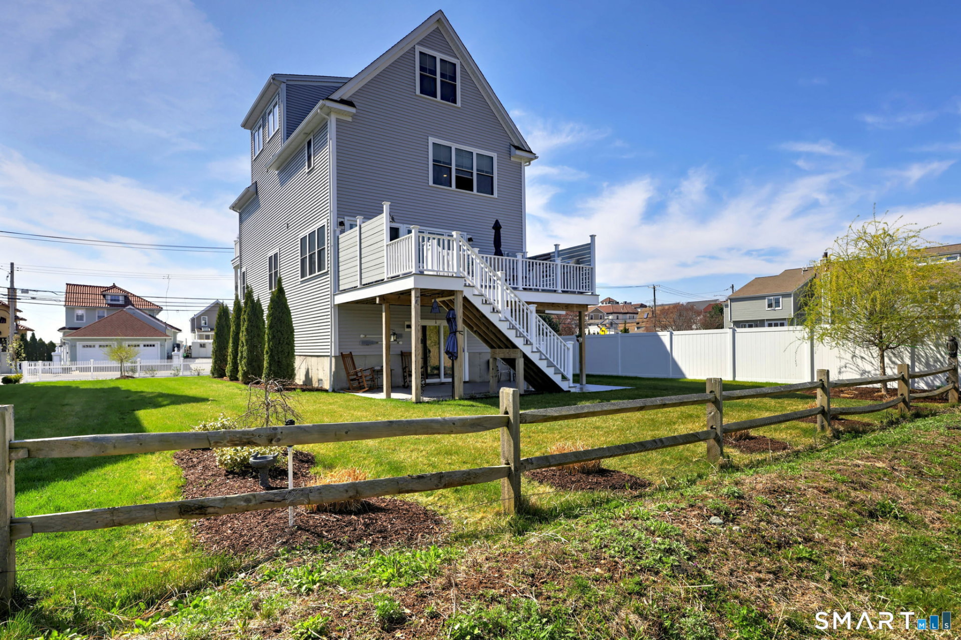 Rear of the home